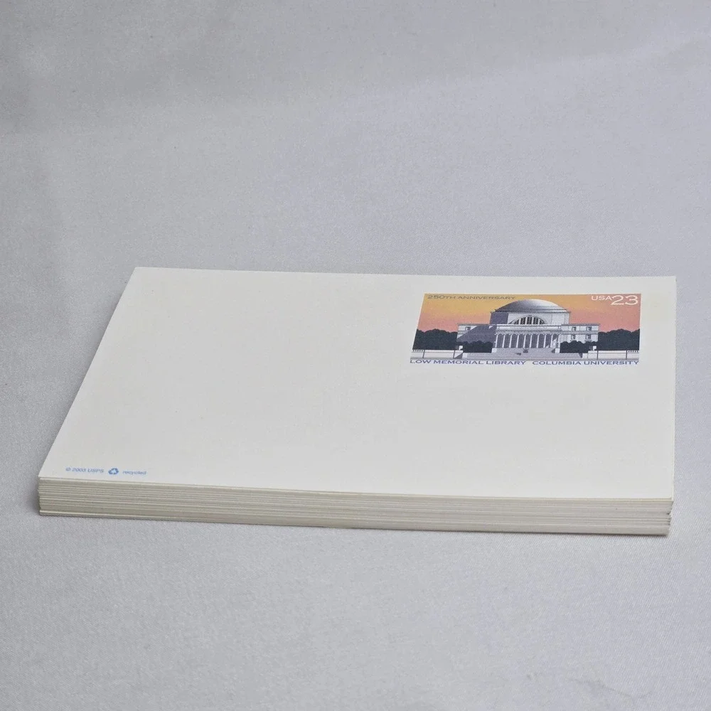 USPS‎ Stamped Postcards x38, 250th Anniversary Columbia University, Vintage 2003